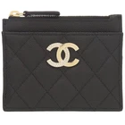 Authentic Chanel AP3139 Matelasse Fragment Case Mark Wallet Black Leather Pre-owned. Price: $1148.00.