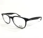 Ray-ban Eyeglasses Frames RB5356 2034 Black On Clear Round Full Rim 52-19-145 New. Price: $79.99.