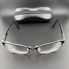 Vogue Eyeglasses 4050 352 Black Gold 51-17-135MM Full Rim Metal Plastic Arms Pre-owned. Price: $18.58.
