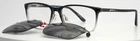 Takumi TK1056 Clip 020 Black Grey Fade Mens Rectangle Eyeglasses 53-16-140 B:37 New. Price: $74.99.