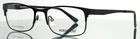 Adensco AD125 003 Black Mens Rectangle Full Rim Eyeglasses 53-18-140 B:34 New. Price: $29.99.
