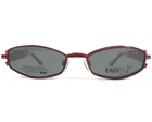 Easyflip Eyeglasses Frames Mod Q4080 30 Red Pink Oval Clip On Lenses 52-17-135 New. Price: $57.61.