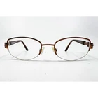 Sophia Loren Eyeglasses Womens Brown M231 Zyloware Half Rim 51-18-135 Pre-owned. Price: $31.99.
