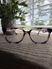 New Gucci GG1537OK 004 55-16-145 Transparent Pink And Black Eyeglasses. Price: $125.00.