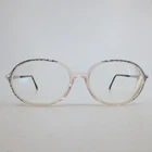 Silhouette Spx 1879 6050 Clear Pink Floral Oval Eyeglass Frames 50-15-130 Pre-owned. Price: $44.99.