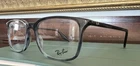 Ray-ban Gray Plastic Square Eyeglass Frames RB5421 8254 55 19 145 Full Rim New. Price: $75.00.
