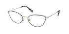 New Miu 51SV Eyeglasses 09B1O1 Bordeaux 100% Authentic. Price: $181.25.