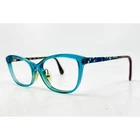 Etnia Barcelona Women Blue Cat Eyeglasses Frames 28109 Tortoise Temples Pre-owned. Price: $79.99.