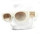 Chanel Sunglasses CH5536QA 1255/13 Creamy White Gold Cc Logo With Case New. Price: $599.50.