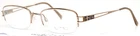 Aristar AR16305 535 Brown Womens Rectangle Half Rim Eyeglasses 50-18-140 B:32 New. Price: $24.99.