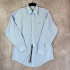 Brooks Brothers Dress Shirt Mens 16 34 Light Blue Check Slim Fit Non-iron Cotton New. Price: $35.99.