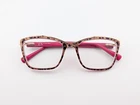 By Gwen Stefani Eyeglasses, Frames Only, GX082 Mul, 52-17-135, Brown/leopard Pre-owned. Price: $34.99.