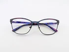 Jill Stuart Eyeglasses, Frames Only, Js 404-3, 53-17-135, Metal, Blue/purple Pre-owned. Price: $29.99.