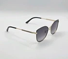 Gucci GG0589SK 001 Black / Gold Frame Grey Lens Woman's Cat Eye 57MM Sunglasses New. Price: $329.00.
