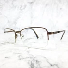 Callaway Eyeglasses Frame 05 Col 10 Brown Rectangle Half Rim 54-18-140 Pre-owned. Price: $34.99.