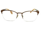 Ray Ban RB6345 2732 52-17-135 Brown Half Rimless Eyeglasses Frame H15027 Pre-owned. Price: $43.49.