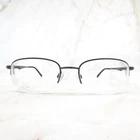 Easyclip Turboflex Eyeglasses Frame EC338 Gunmetal Half Rim Square 52-19-140 Pre-owned. Price: $35.99.