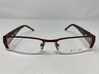Helium Italy 4127 Burgundy 53-18-135 Metal Half Rim Eyeglasses Frame !U75 New. Price: $36.00.