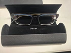 Prada Vpr 16M ZXH-1O1 Eyeglasses Brown Rectangle Full Rim Frames 57-16-150 Italy Pre-owned. Price: $109.99.
