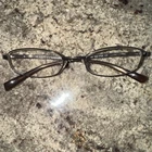 Gucci Eyeglasses Frames GG1708 L92 Shiny Brown Rectangular Wire Rim 51-18-135 Pre-owned. Price: $100.00.