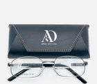 New Success SS-282 Ant Silver Black Rectangle Full Rim Eyeglasses 55-20-145 B:31. Price: $39.99.