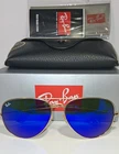 Ray-ban RB3026 112/17 Large Aviator Gold Frame Blue Lenses Sunglasses 62MM New. Price: $58.99.