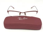 Ray Ban RB8535 1034 50 19 135 Half Rimless Red Eyeglasses Frames Pre-owned. Price: $70.00.