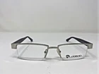 Blackened Eyeglasses Frames DB-1001 53-18-145 Silver Half Rim NV59 New. Price: $39.37.