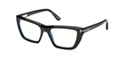 Tom Ford FT6047-B 001 Shiny Black Blue Filter Cat Women's Eyeglasses New. Price: $268.17.