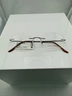 Naturally Rimless Nr 343 Silver Eyeglass Frame 50-19-135 Nwt New. Price: $18.00.