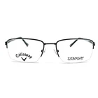 Callaway Crockett Eyeglasses Men's Metal Half Rim Black Frame 53-18-140 New. Price: $61.19.