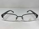 Oleg Cassini OCO343 001 52-18-135 Black Metal Half Rim Eyeglasses Frame -U90 New. Price: $40.00.