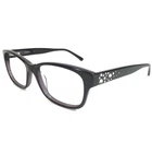 Bebe Eyeglasses Frames BB5112 001 Jet Black Purple Square Full Rim 50-15-135 Pre-owned. Price: $49.99.