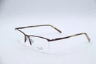 New Thin Light Tlg NU015 C01 Brown Authentic Frames Eyeglasses 58-18. Price: $104.00.