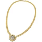 Bvlgari 18K Yellow White Gold Alexander The Great Monete Ancient Coin Necklace Pre-owned. Price: $45000.00.
