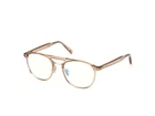 Tom Ford Blue Block Glasses Rose Gold Shiny Light Brown FT5982-B Tf Lenses $500 New. Price: $265.00.