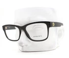 Versace Eyeglasses Mod 3266 GB1 Polished Black Gold Logo 55MM With Case New. Price: $149.50.