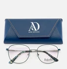 New Rafaella (i-dealoptics) R1021 Blue Gold Square Eyeglasses 51-18-135 B:43. Price: $45.99.