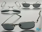 Mens Classy Elegant Optical Eye Glasses Stainless Steel Frame & Magnetic Clip On New. Price: $13.94.
