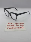 Diff Eyewear Eyeglasses BK-BB128 52-18-143 Black Square Full Rim Frame Womens Pre-owned. Price: $22.95.