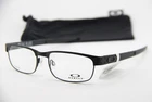 New Oakley OX5038-0555 Metal Plate Matte Black Gunmet Authentic Eyeglasses 55-18. Price: $221.00.