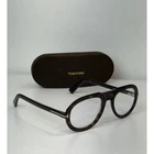 New Tom Ford FT5756-B Bluelight Frames In Havana Brown. Price: $259.00.