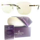 New Philippe Charriol PC71044 C02 Shiny Silver Square Optical Frame Eyeglasses. Price: $152.99.