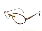 Anne Klein Copper Brown Metal Oval Light Frame Glasses AK9027 K1107-S 48 19 135 Pre-owned. Price: $22.00.