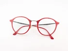 Ray Ban Eyeglasses, Frames Only, Rb 7073 5619, 49-21-140, Red, Made In Italy Pre-owned. Price: $44.99.