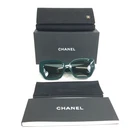 Chanel Sunglasses 5506-A C.1459/3H Shiny Green Cat Eye Frames With Lenses New. Price: $302.39.