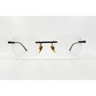 Starck Eyeglasses SH2021 0002 Rimless Round Clear Lens Men 48-20-135 Pre-owned. Price: $83.99.