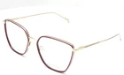 Rag & Bone Rnb 3028 6K3 Burgundy Gold Women's Eyeglasses Frames 55-17-140 New. Price: $59.95.