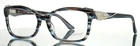 Diva 5571 C.704 Blue Brown Womens Rectangle Eyeglasses 55-17-140 B:37 New. Price: $84.99.