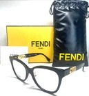 New Fendi O'lock FE50093F 001 Shiny Black Gold Authentic Eyeglasses Frame 54-16. Price: $260.00.